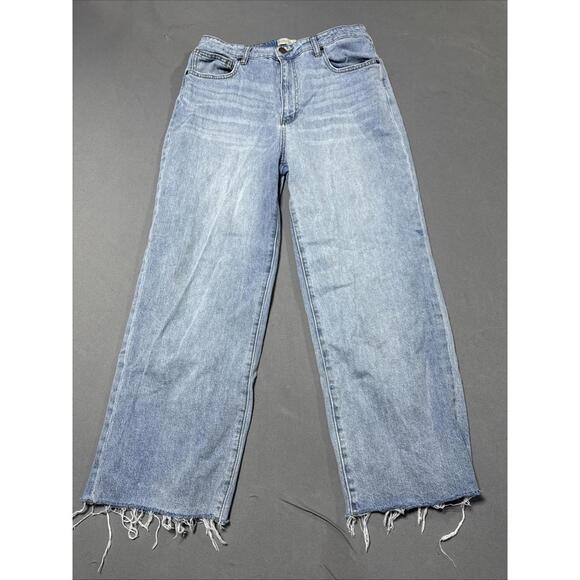 Oliver Logan Denim - Oliver Logan Aberdeen Jeans Womens Size 32 Light Wash Wide Leg Stretch